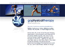 Tablet Screenshot of go-physicaltherapy.com